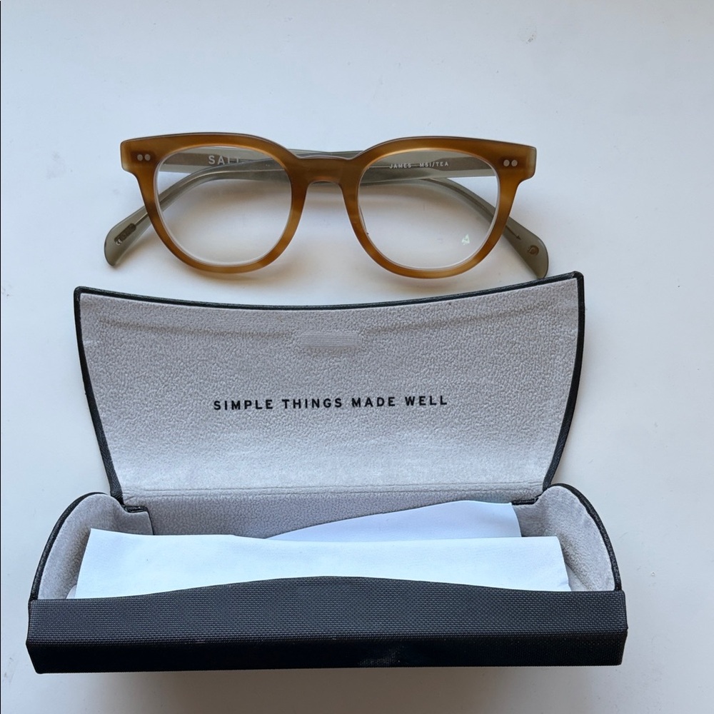 SALT eyewear, made in Japan, Tortoise Brown Glasses
